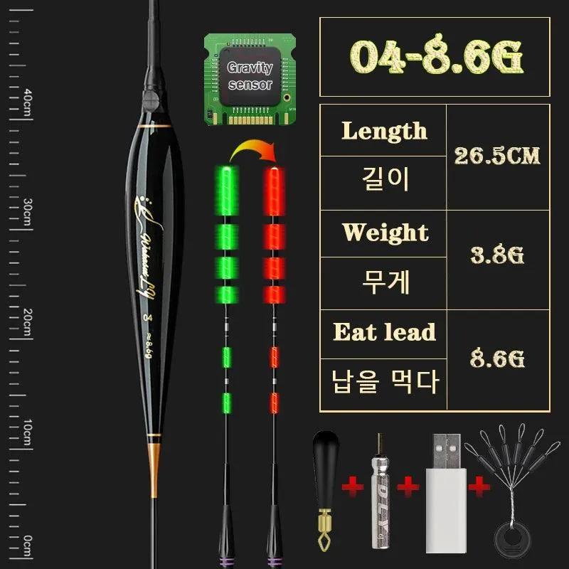 WAKASUILY Electronic Fishing Float: Long-Distance, High-Visibility Float with Auto-Alert
