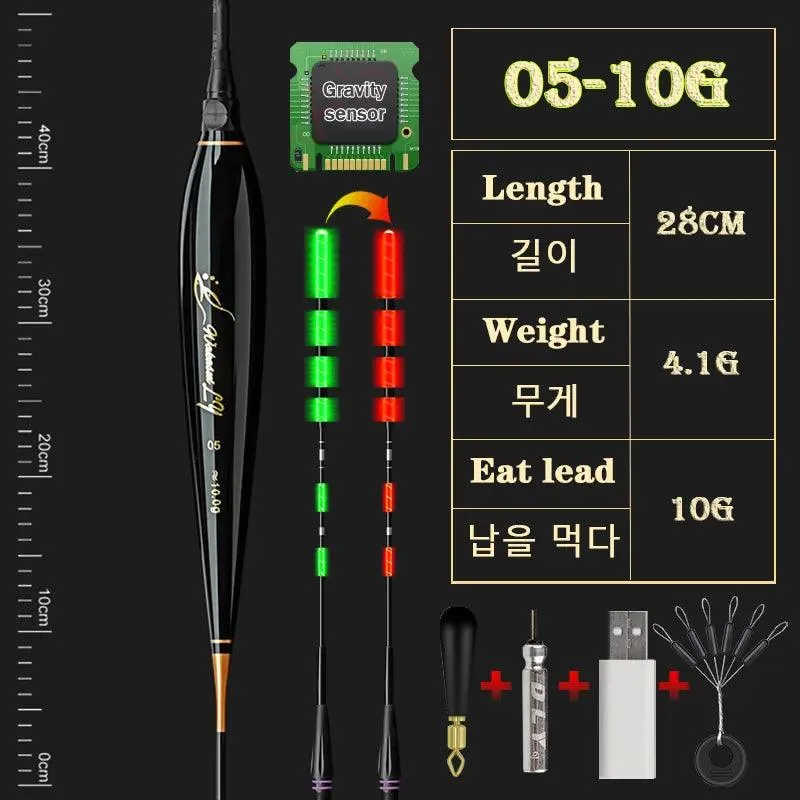 WAKASUILY Electronic Fishing Float: Long-Distance, High-Visibility Float with Auto-Alert
