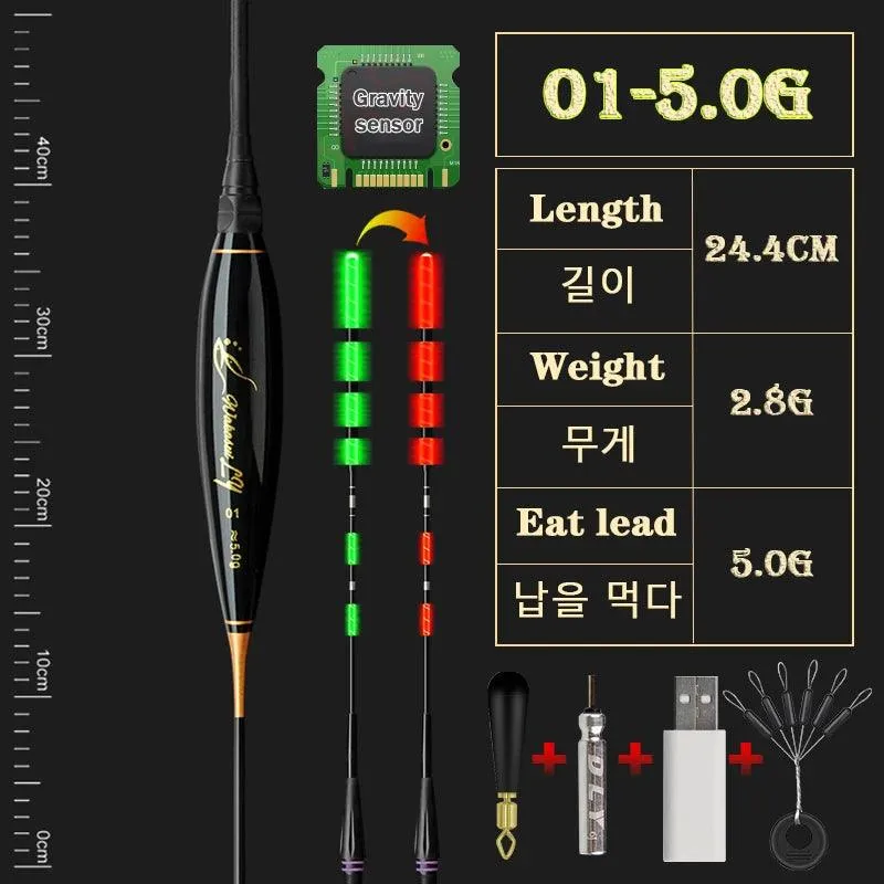 WAKASUILY Electronic Fishing Float: Long-Distance, High-Visibility Float with Auto-Alert