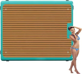 Yacht Dock, Portable Inflatable Dock Floating Platform, Required Floating Dock, 10 * 10Ft