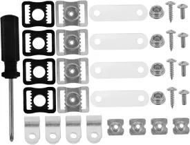 Yardwe 57pcs Helmet Repair Kit with Chin Buckle and Visor Clips Screws and Nuts for Football Hockey Baseball and Rugby Comprehensive Maintenance for Youth and Adult Sports